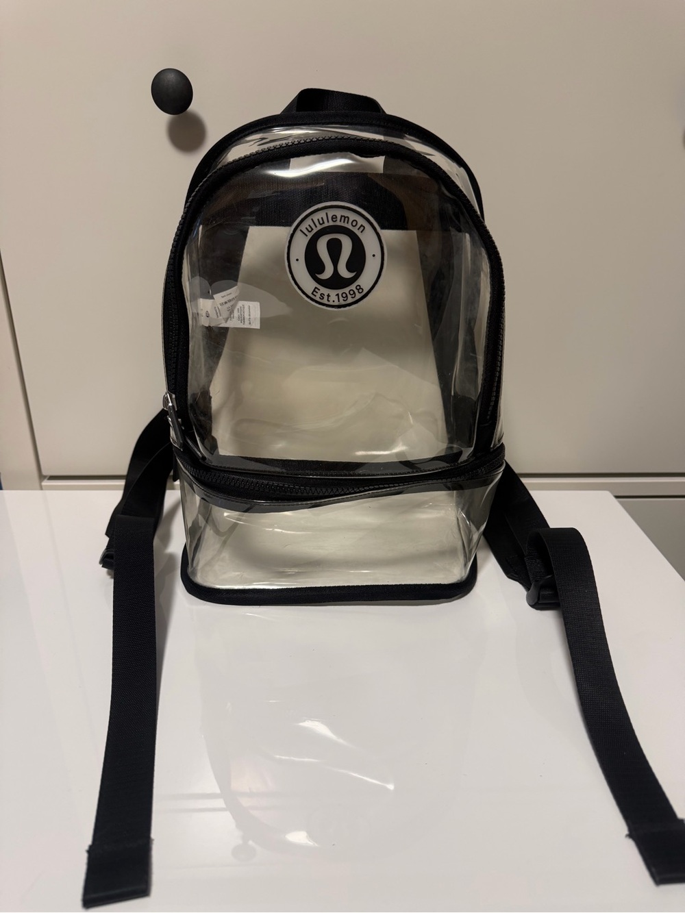 clear lululemon backpack